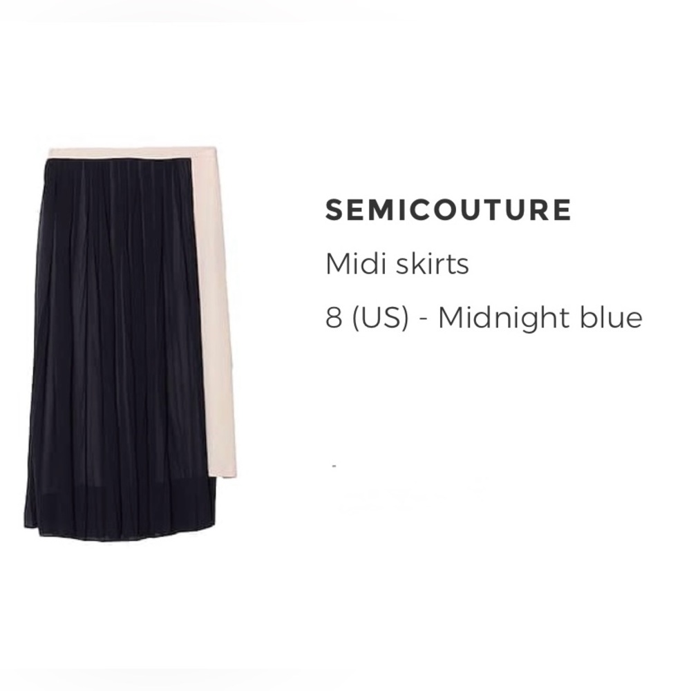 Midnight Blue Midi Skirt